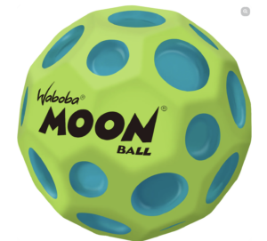 Waboba Moon Ball in lime green and teal